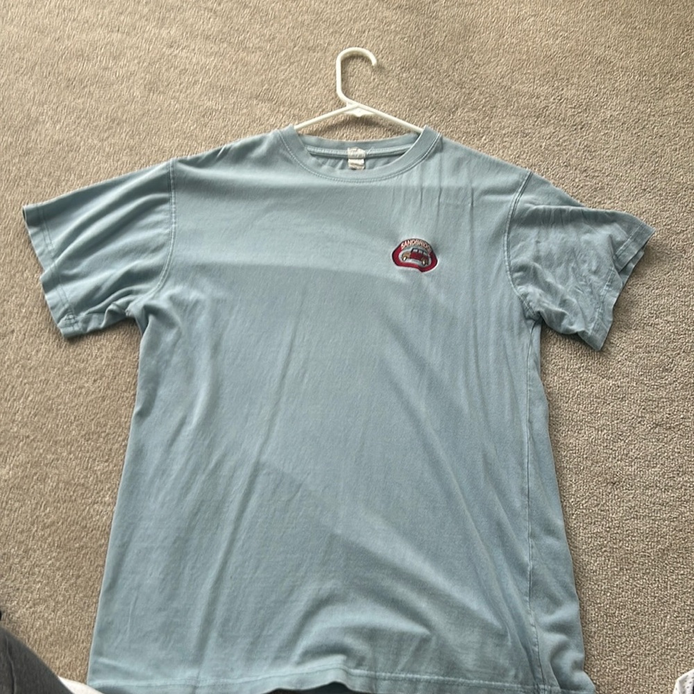 Sandbridge VA blue short sleeve shirt